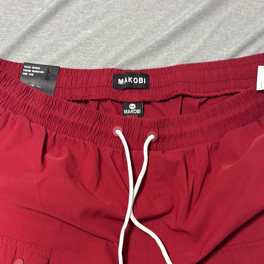 Makobi Red Drawstring pants